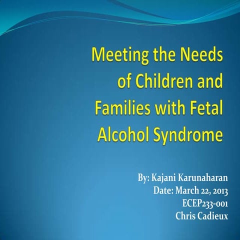 Fetal Alcohol Syndrome | PDF