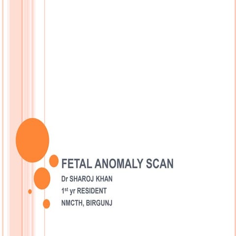 Fetal anomaly scan