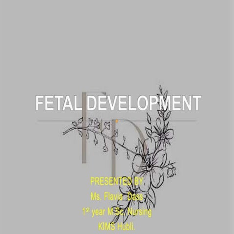 Fetal development