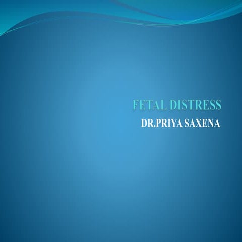 Fetal distress