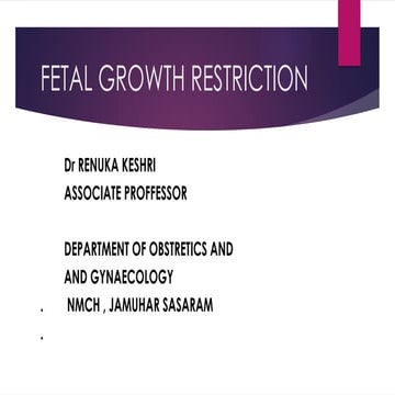 fetal growth restriction IN SHORT PELVIS.pptx