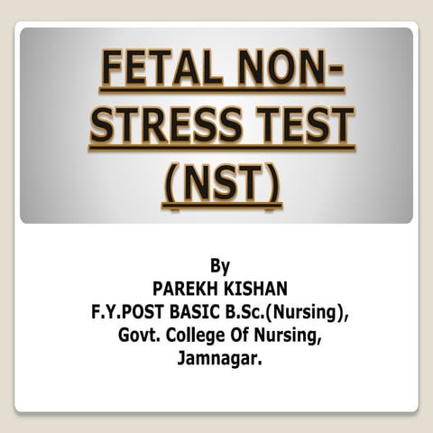 Fetal non stress test