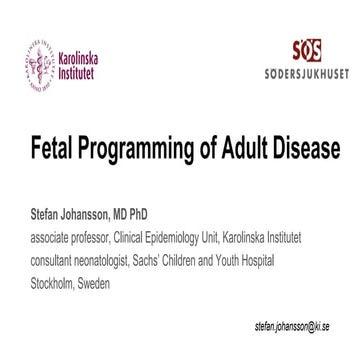 Fetal Programming of Adult Disease