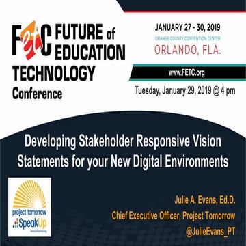 FETC 2019 Digital Vsion Satements 