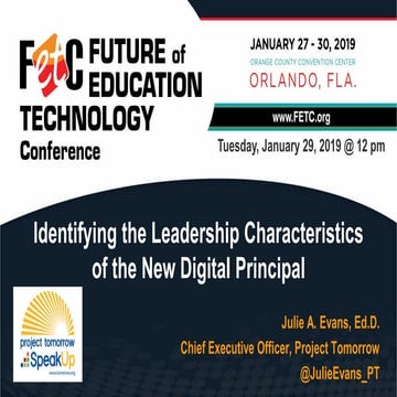 FETC 2019 New Digital Principal Julie Evans 012919