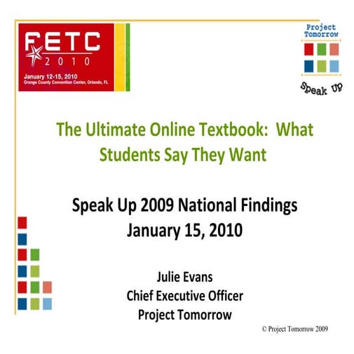 The Ultimate Online Textbook: What Students Say They Want