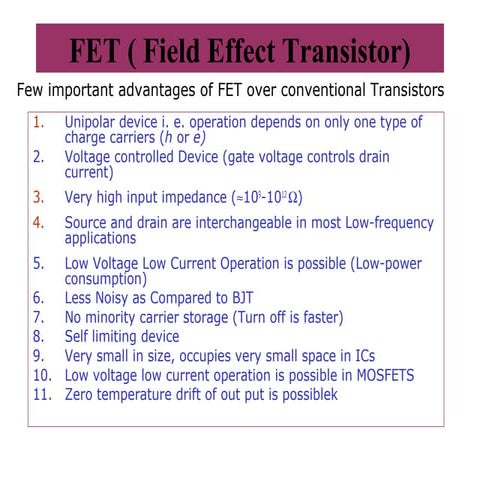 Fet full explanations