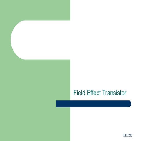 FET lecture_Electronics by Arif Sir