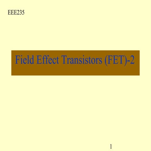 FET lecture_ Electronics by Arif Sir