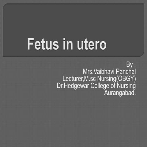 IN UTERO MEDICAL DEFINITION visual data 7