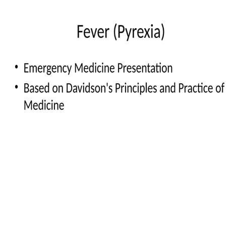 PYREXIA | PPTX