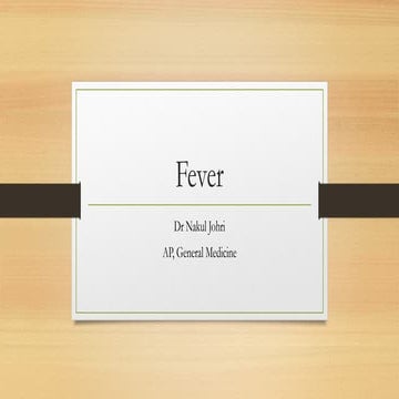 Fever | PPTX
