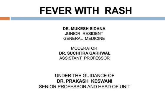 rashes - different types of rashes & diagnosis | PPTX | Infectious ...