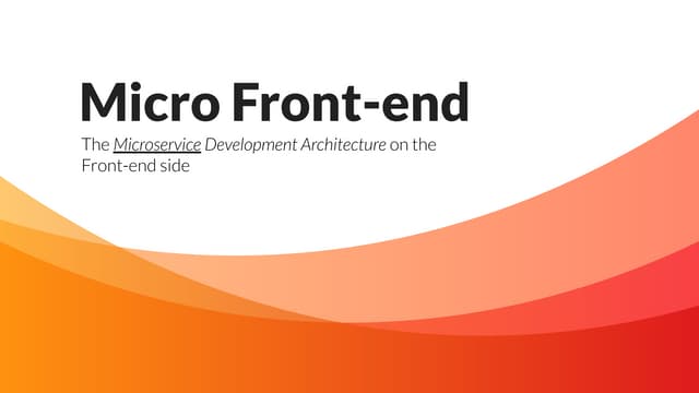 FEVR - Micro Frontend
