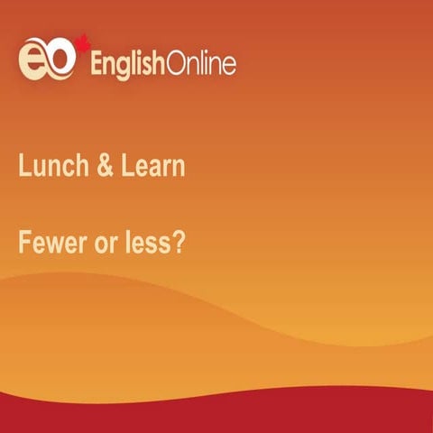 fewer or less | PDF