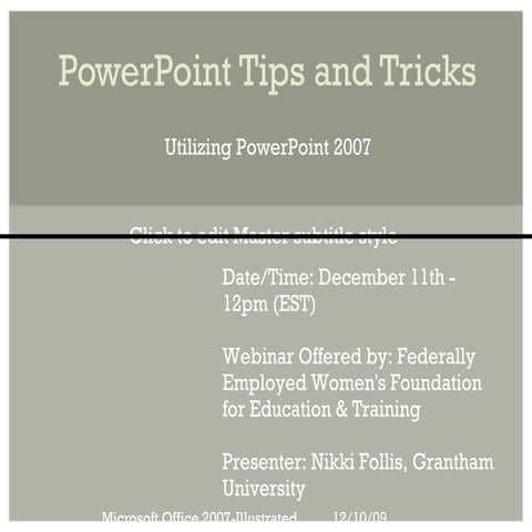 Few Power Point Webinar121109