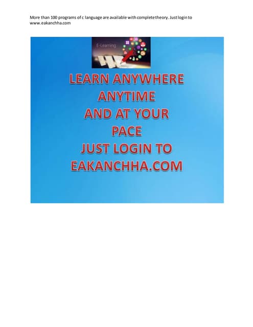  programs of c www.eakanchha.com