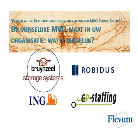 Presentatie MVO de menselijke maat - Deel 2/3 - Bruynzeel Storage Systems