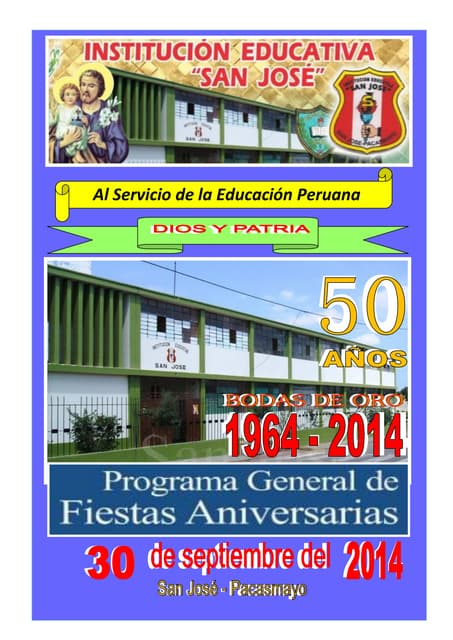Programa de bodas de oro   2014 