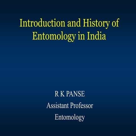 FEY Lec. 1 RKP_History of Entomology.ppt