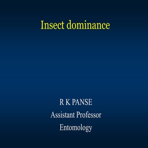FEY Lec. 4 RKP_ Insect dominance.ppt