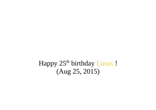 Linux: Everyting-as-a-service