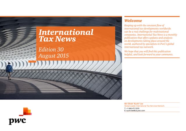 pwc-international-tax-news-august-2015