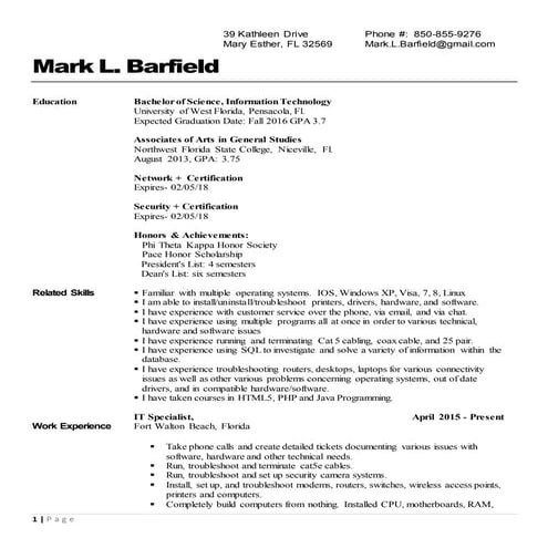 UCF resume Zaheer Mohammed 2 | DOCX