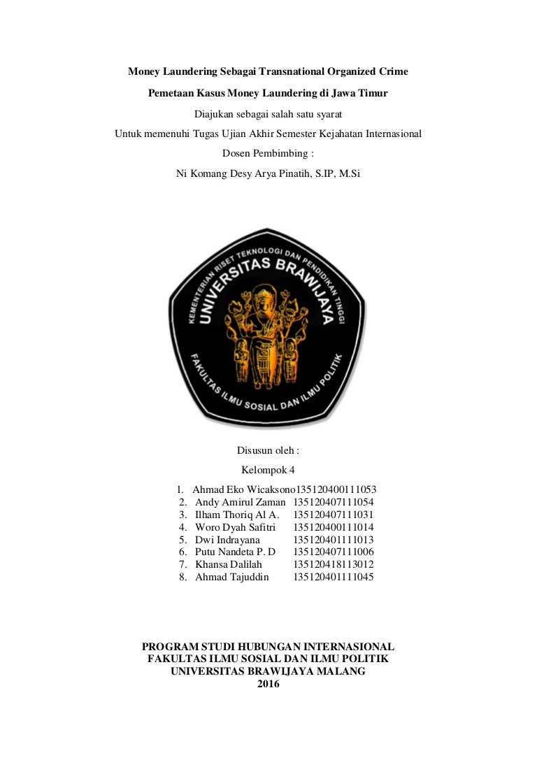 Pemetaan Kejahatan Transnasional Money Laundering Di Indonesia Fix