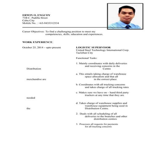 Resume for Turf Management Jobs | DOCX