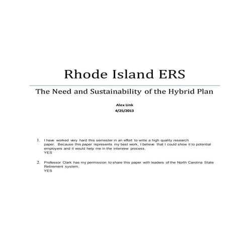 RI Pension Analysis