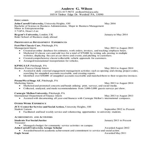 ECM resume 2014 | DOCX