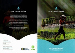Fair Finance Asia - Recommendations to the G20 Japan