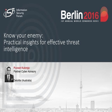 ISF Congress 2016 - Session 7.2_Kukreja