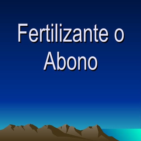fertilizantes