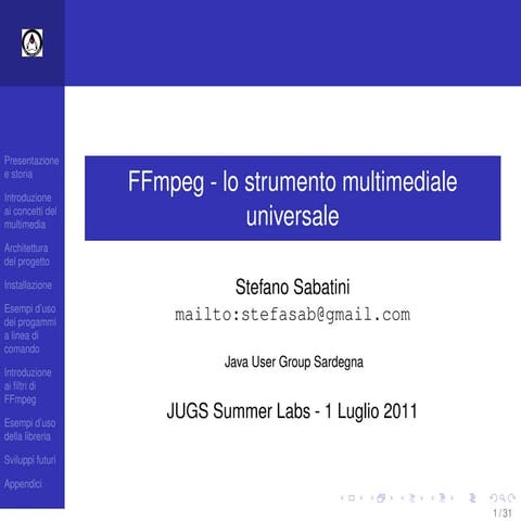 Multimedia con FFmpeg | PDF