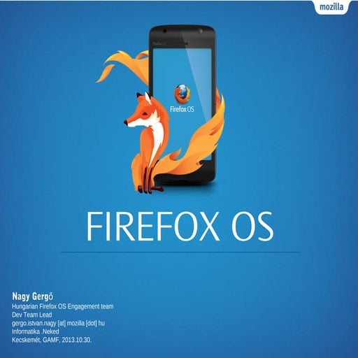 Firefox OS informatika pont neked Gamf