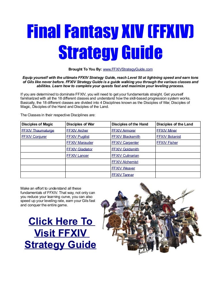 Final Fantasy Xiv Ffxiv Online Strategy Guide