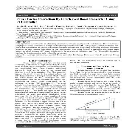 Single Stage Single Phase Active Power Factor Corrected Ĉuk Topology ...