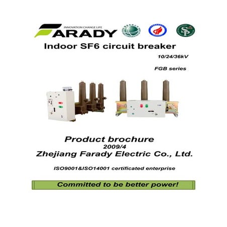 Fgb indoor sf6 circuit breaker