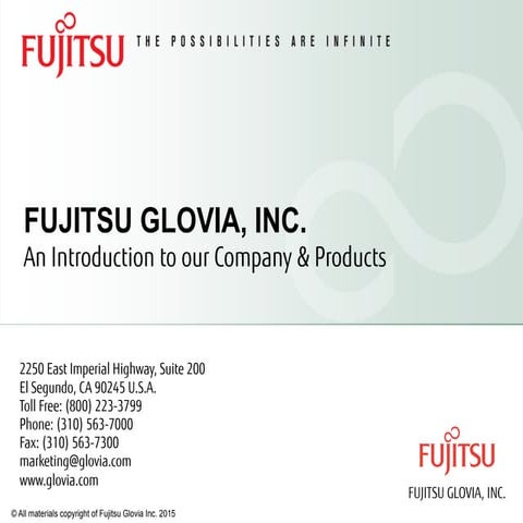Fujitsu Glovia, Inc. :: Company Overview