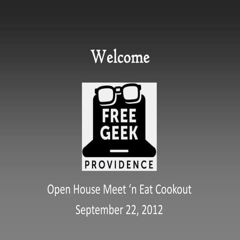 Helping the Needy Get Nerdy: Introduction to Free Geek Providence 