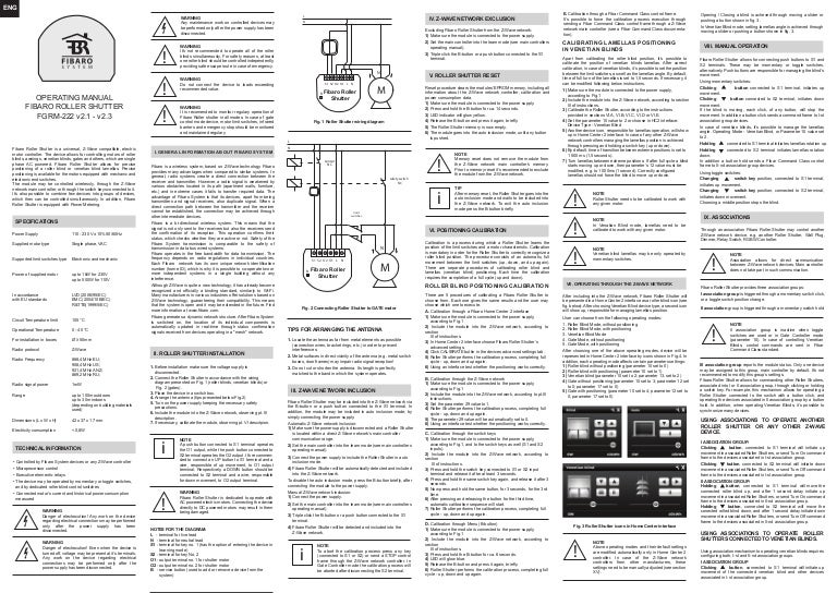 qubino roller shutter manual