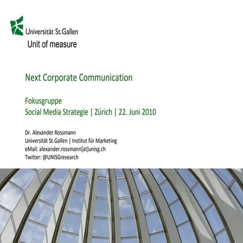 Social Media Strategie