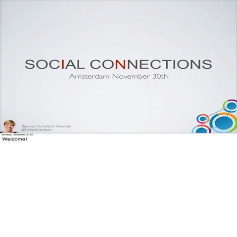 Social Connections opening/welcome