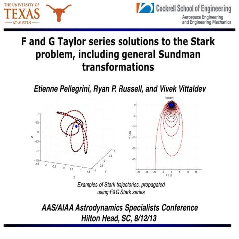F&G Taylor Series Solutions to the Stark Problem | PDF