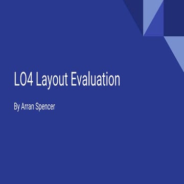 LO4 evaluation