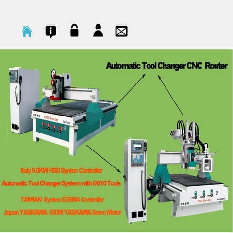 Automatic Tool Changer CNC Router 4x8ft ,Wood CNC Router From China-Skype:jac...