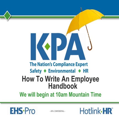 How To Write An Employee Handbook 