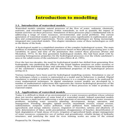 Hydrological modelling i5